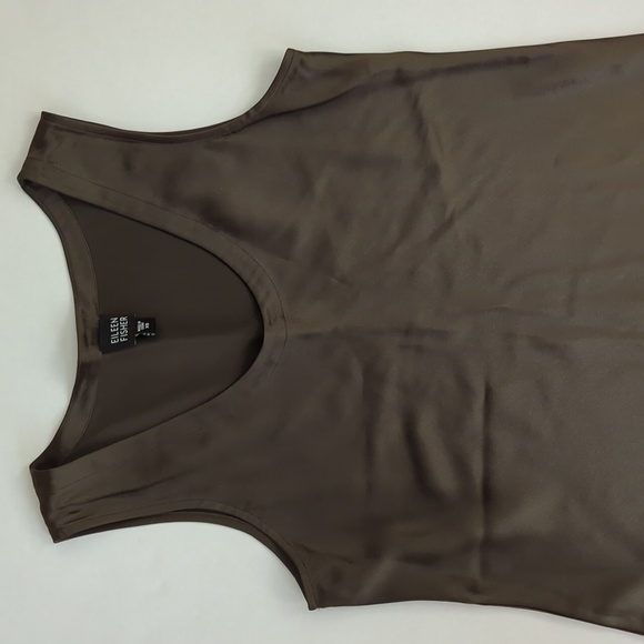 Eileen Fisher 100% Silk Tank Top XS Green - Picture 5 of 16